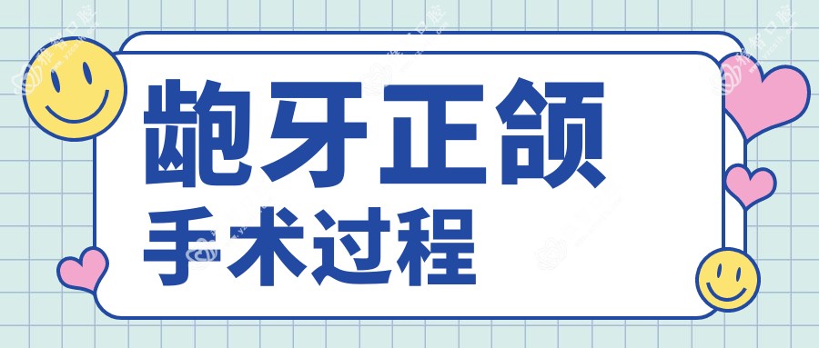 龅牙正颌手术过程