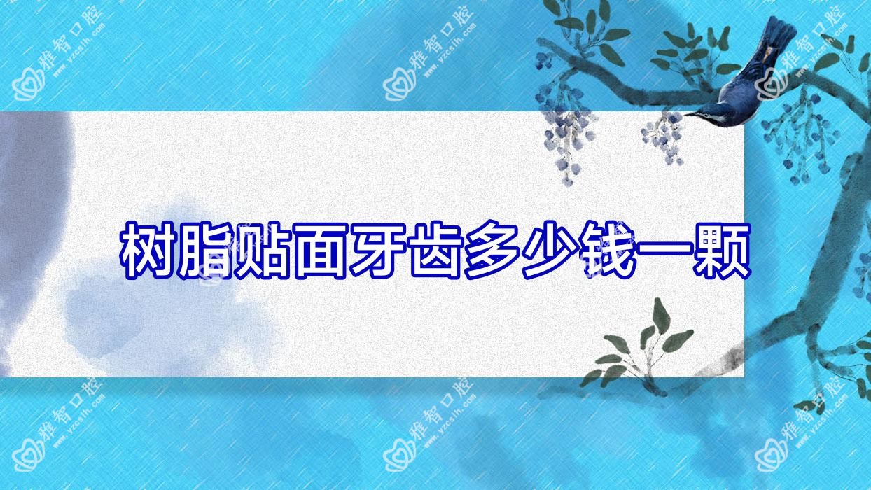 树脂贴面牙齿多少钱一颗