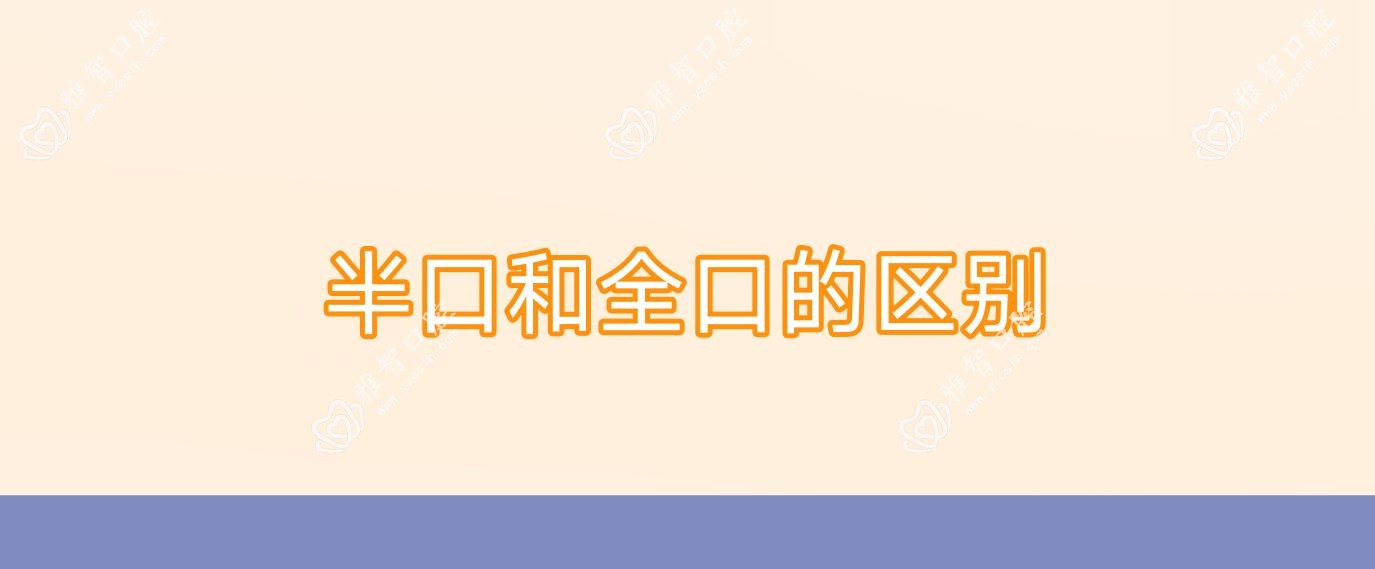 半口和全口的区别