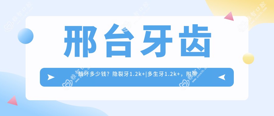 邢台牙齿龋坏多少钱?隐裂牙1.2k+