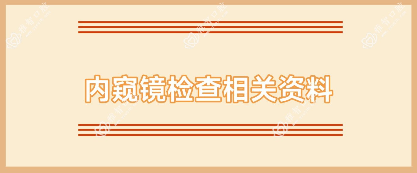 内窥镜检查相关资料