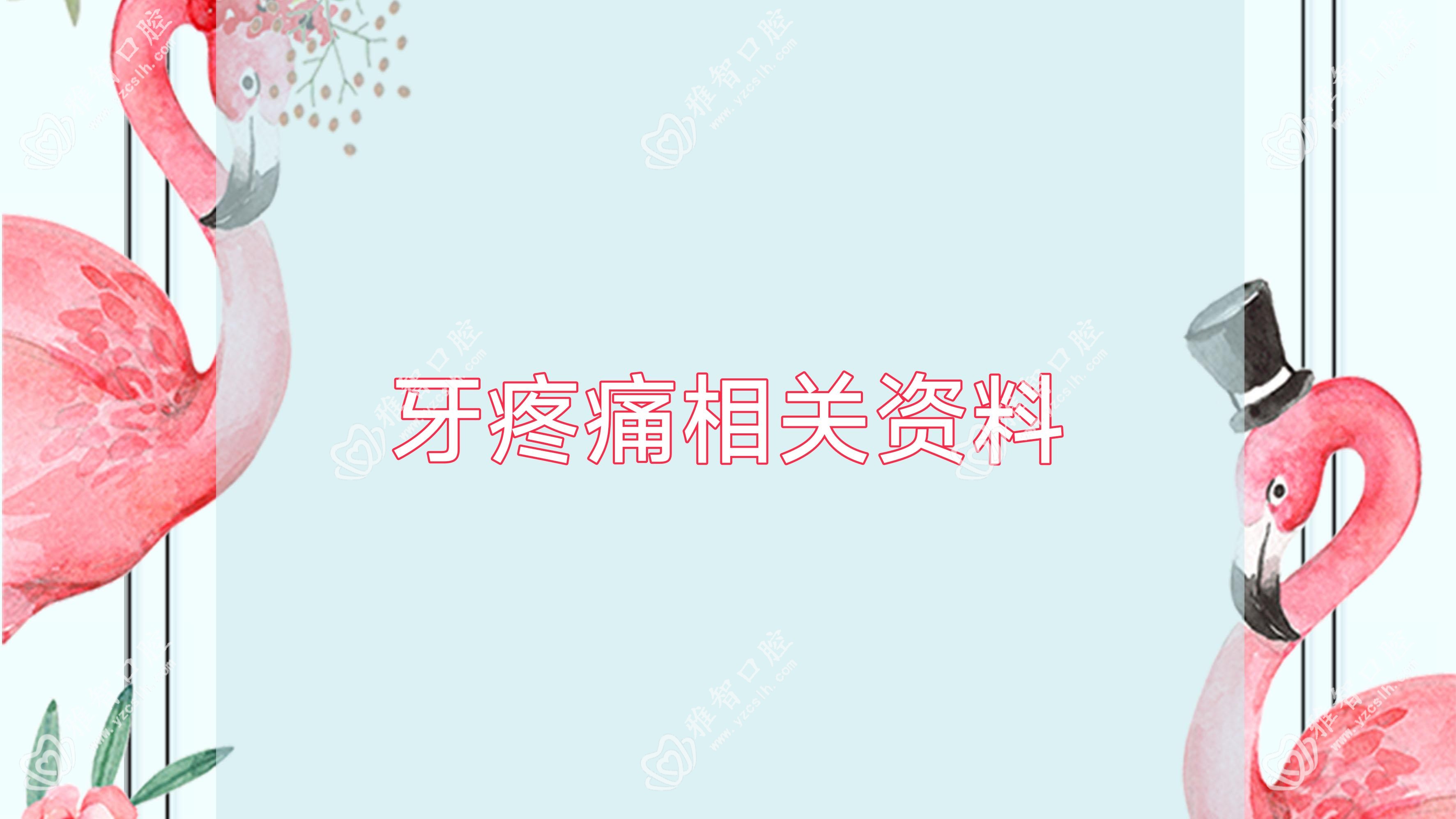 牙疼痛相关资料