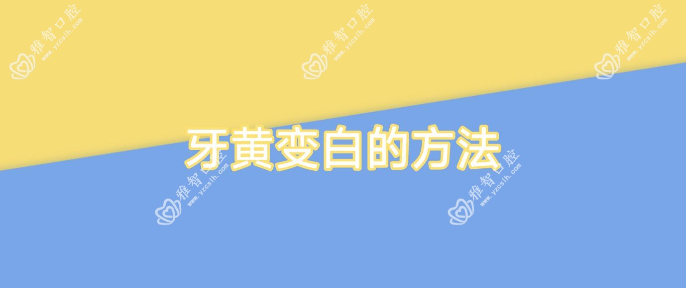 牙黄变白的方法