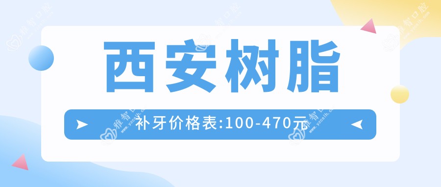 西安树脂补牙价格表:100-470元