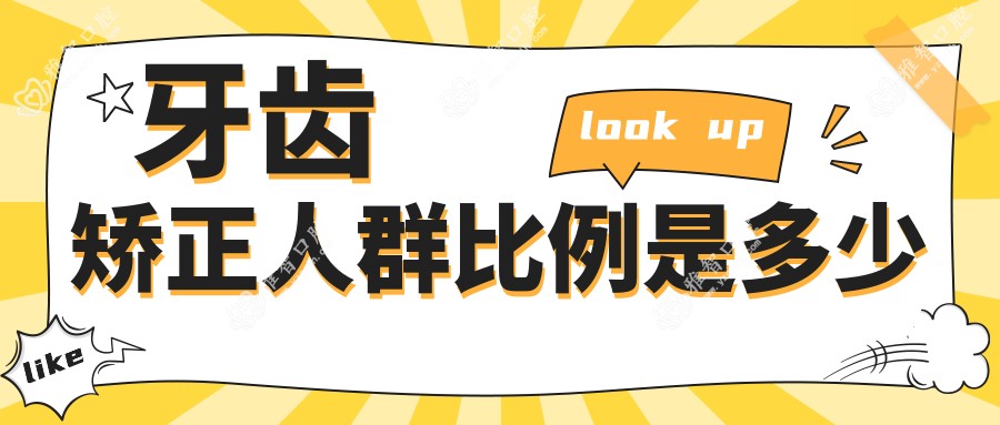 牙齿矫正人群比例是多少