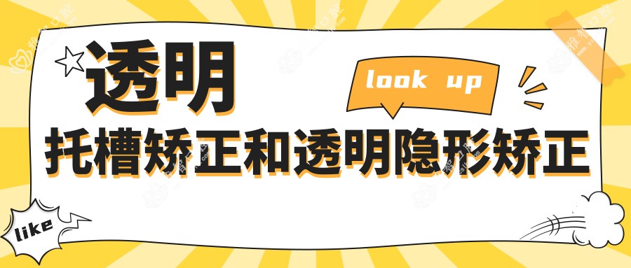 透明托槽矫正和透明隐形矫正