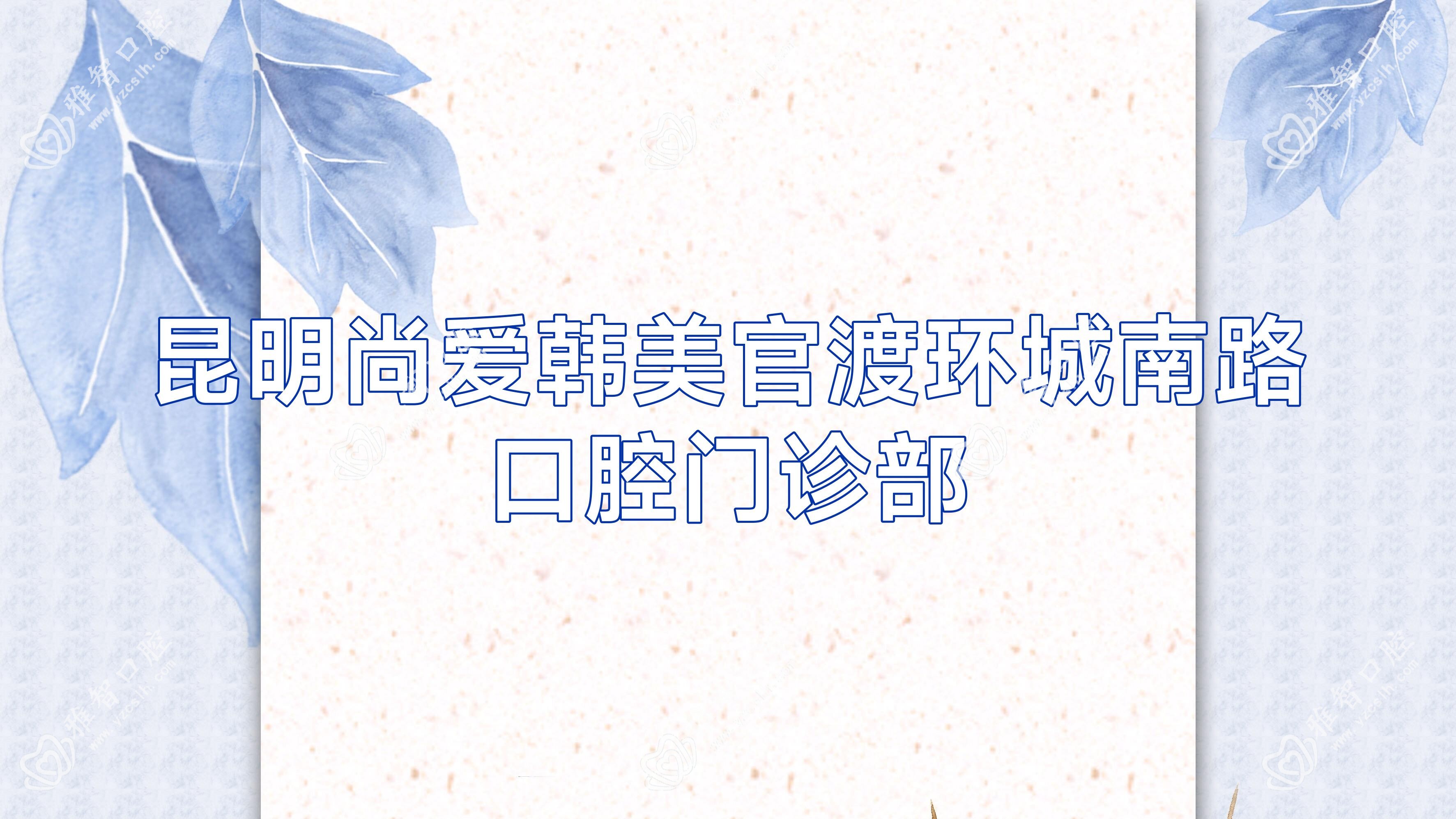 昆明尚爱韩美官渡环城南路口腔门诊部