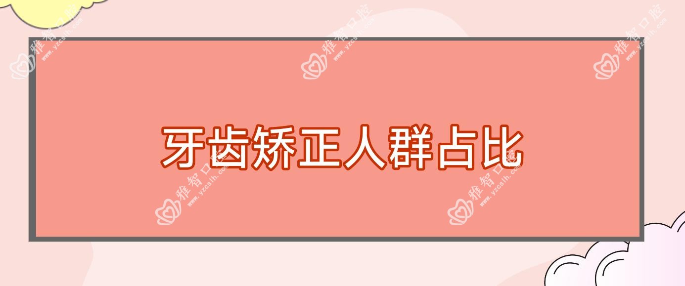 牙齿矫正人群占比