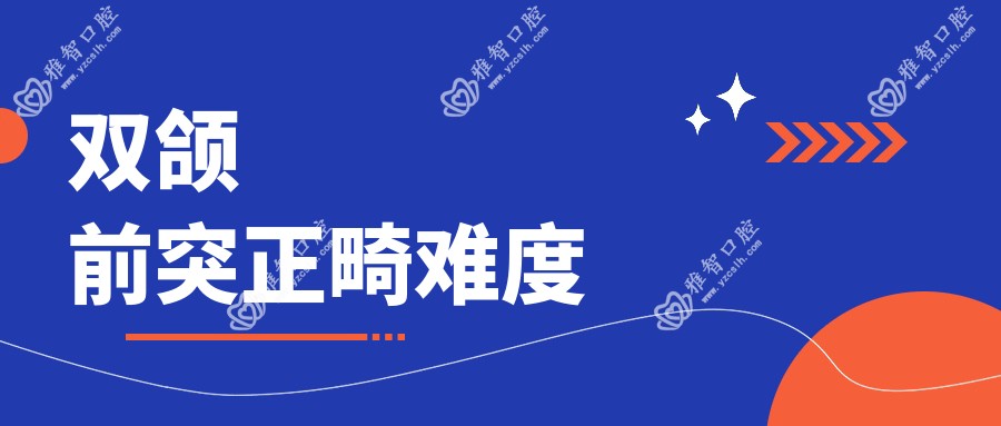 双颌前突正畸难度