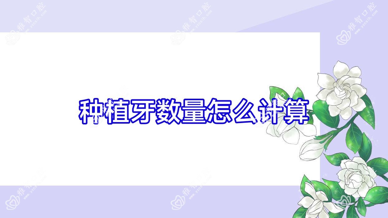 种植牙数量怎么计算