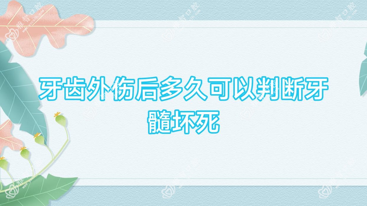 牙齿外伤后多久可以判断牙髓坏死