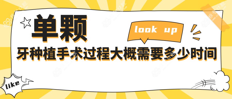 单颗牙种植手术过程大概需要多少时间