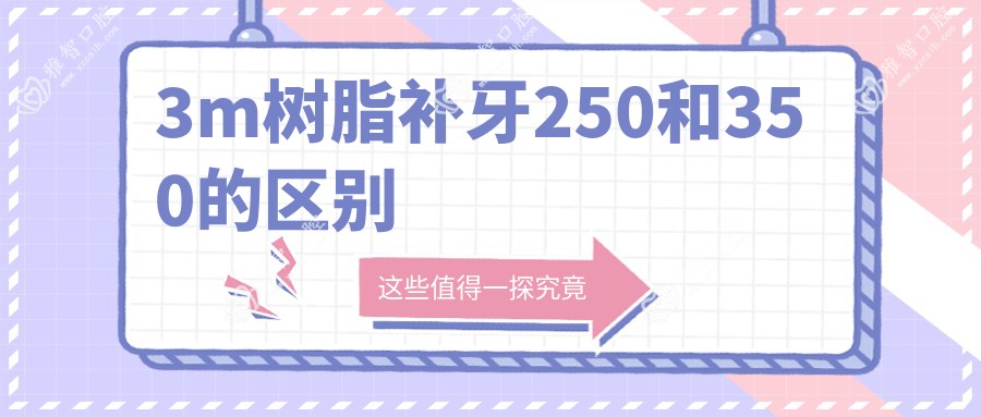 3m树脂补牙250和350的区别
