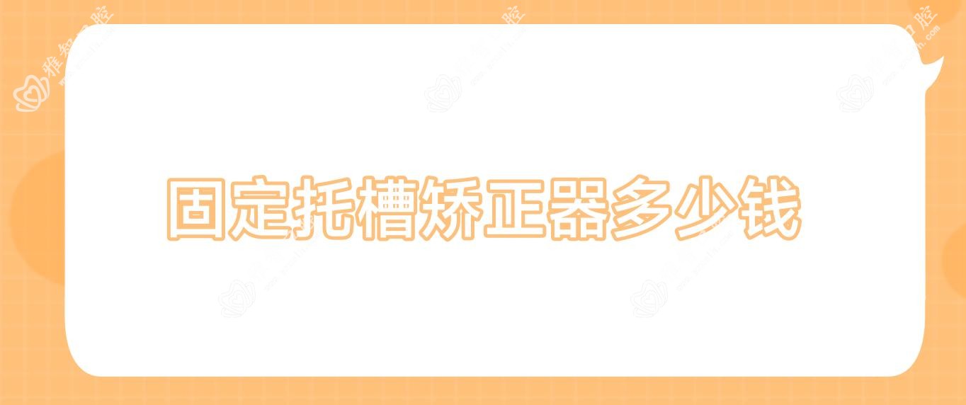 固定托槽矫正器多少钱