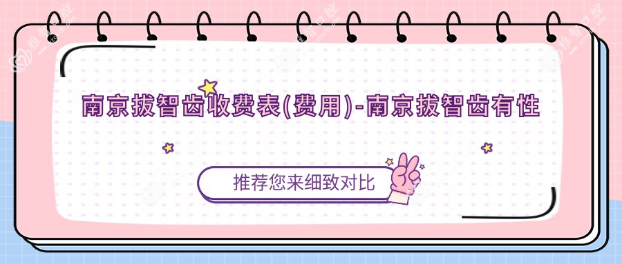 南京拔智齿收费表(费用)-南京拔智齿有性价比是多少
