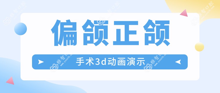 偏颌正颌手术3d动画演示