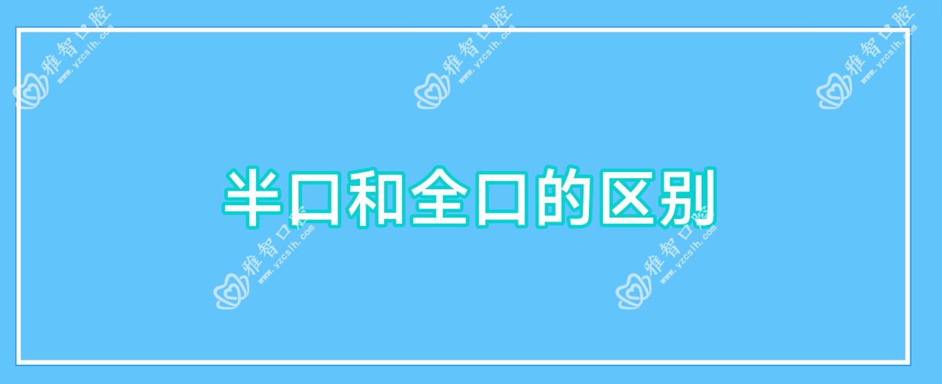半口和全口的区别