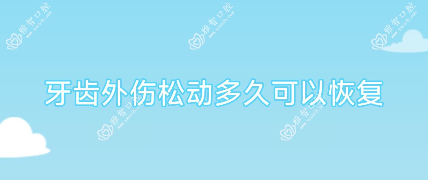 牙齿外伤松动多久可以恢复