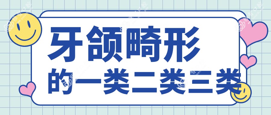 牙颌畸形的一类二类三类