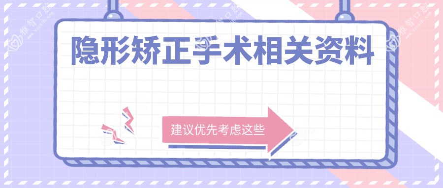 隐形矫正手术相关资料