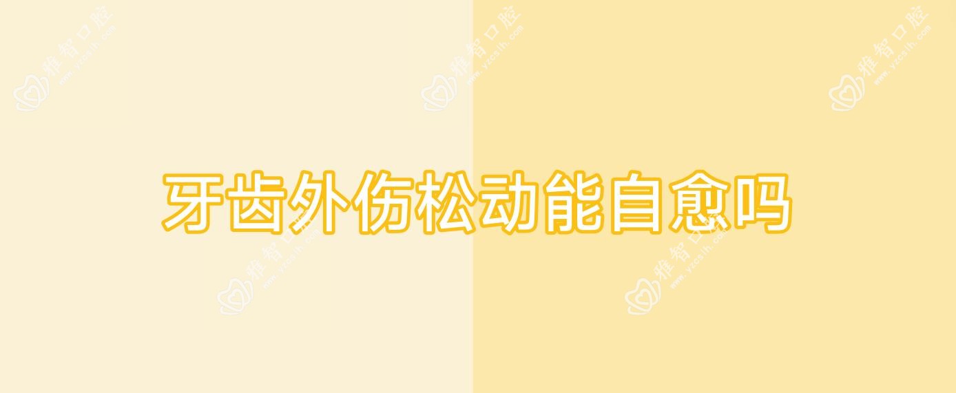 牙齿外伤松动能自愈吗