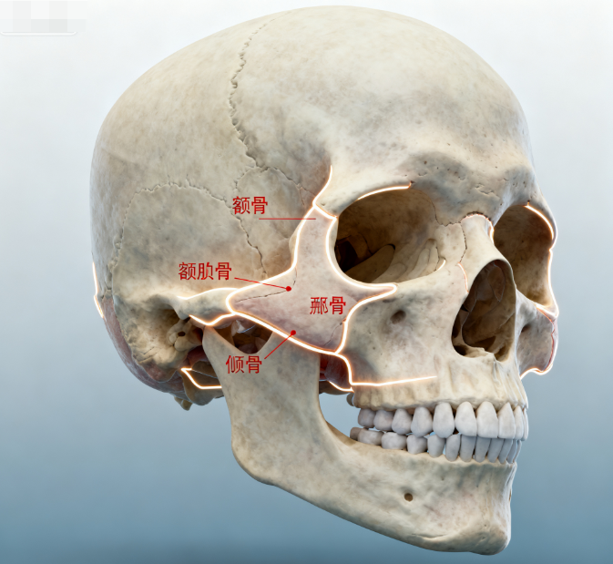 颧骨内推40天后右边硬鼓左边塌软正常吗？医生说术后3个月才定型