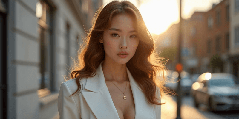 AI美女示意图
