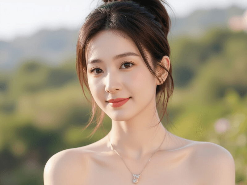 AI美女示意图